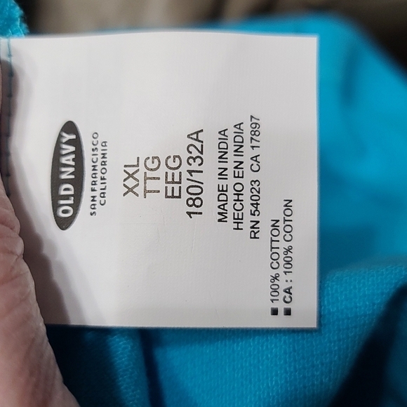 NWOT Old Navy Mens Polo Shirt Aqua Short Sleeve Collared Size XXL READ - Picture 7 of 9